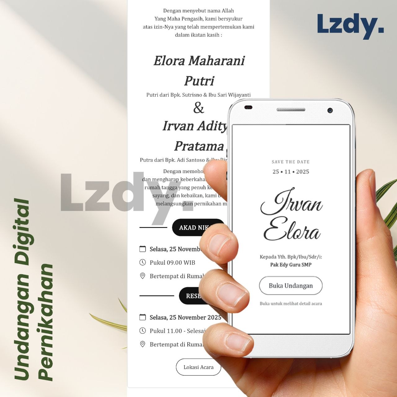Kelas Undangan Digital Pernikahan